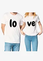 Comprar Kit Casal Camiseta E Baby Look Love Dia Dos Namorados Geek 