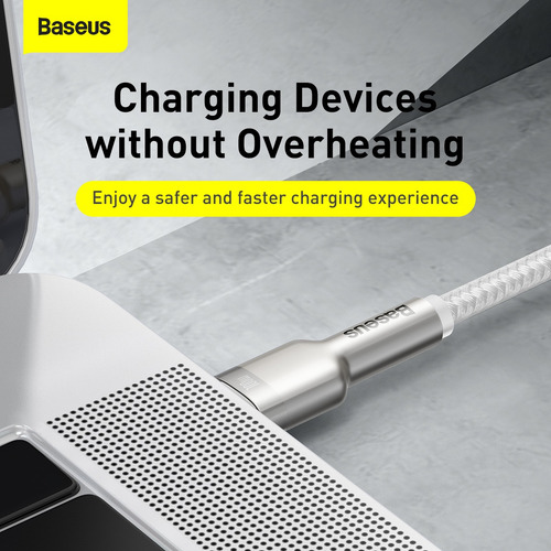 Cable Carga Rápida Tipo C / Usb C 2mts 100w Baseus Reforzado