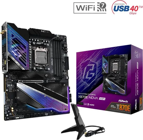 Mother Asrock X870e Nova Wifi Am5 Amd Ddr5 Serie 8000 9000