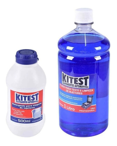 Imagem 1 de 7 de Kit Detergente + Fluido Limpeza De Injetores Kitest