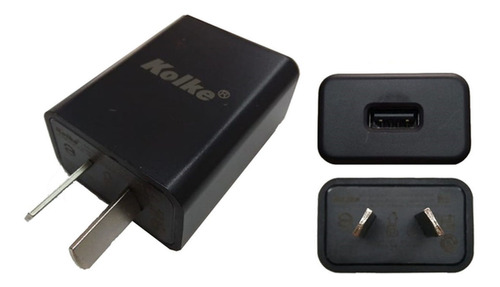 Cargador Celular Tablet Usb A 220v Kolke 5v 2a Kcr-230 