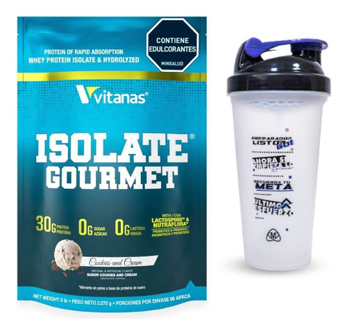 Isolate Gourmet 5 Lb + Shaker - Unidad a $370000