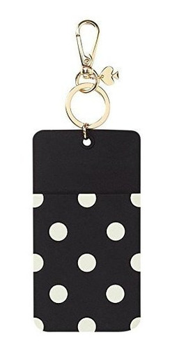 Kate Spade New York Womens Id Clip Black Dot