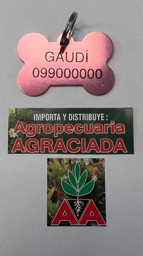 Imagen 4 de 10 de Chapitas Placas Identificadoras De Mascotas Grabadas Laser