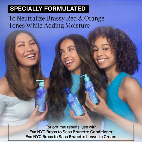 Eva·nyc Eva Nyc Shampoo Antibrass Azul Para Castanhas 260 Ml