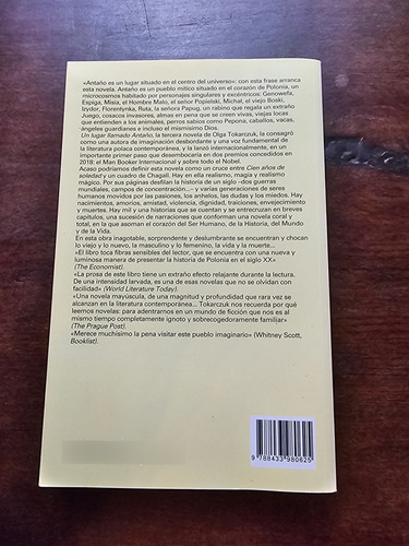 Libro Un Lugar Llamado Antaño - Olga Tokarczuk (Usado)