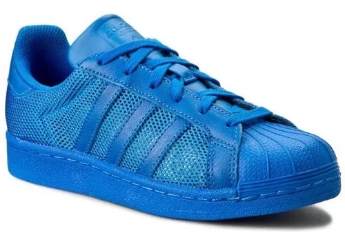 adidas Superstar Azul Hombre Look Trendy sin intereses