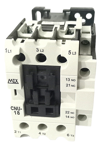 Contactor 18 Amp, Bobina 220v, Cnu-18, Metaltex.