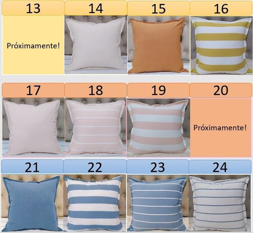 Imagen 4 de 10 de Funda De Almohadón Tusor 40x40 Nordicos Cama -varios Diseños