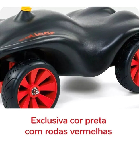Carrinho De Passeio Policar Andador Pró Preto Até 100kg