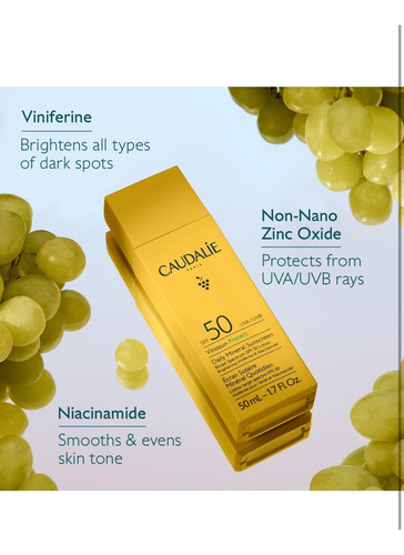 Caudalie Protector Solar Mineral Diario Vinosun Spf50 50ml