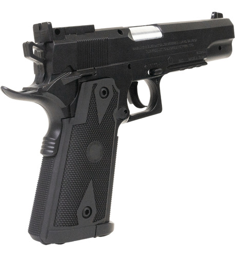 Pistola 1911 Tactical Rossi Airgun 4,5mm Co2 Pressão Aço