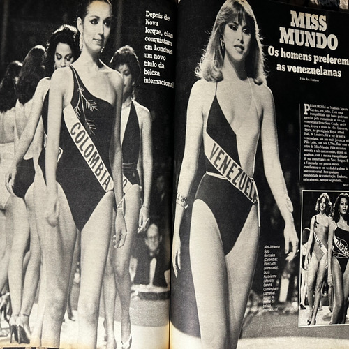 Manchete Bethânia Roberto Carlos Miss Flamengo Kennedy Zizi (Usado)