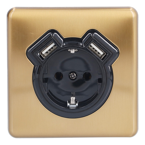 Enchufe Eléctrico De Pared, Retro, De Bronce, Ignífugo