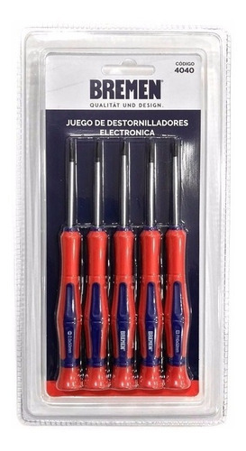 Destornillador Perillero Electronica 5 Piezas Bremen 4040
