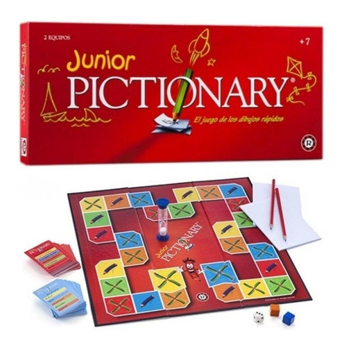 Pictionary Junior Mattel Juego De Mesa Original Ruibal 7901