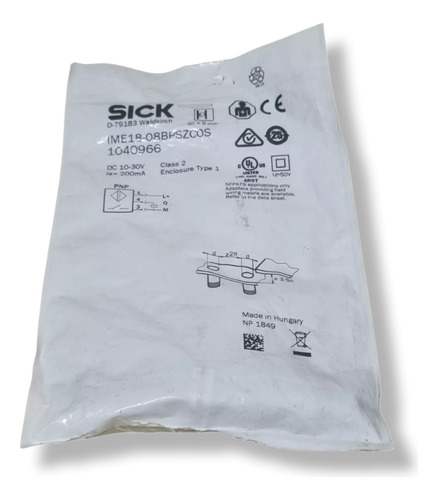 Sensor De Proximidade Indutivo Ime18-08bpszc0s Sick