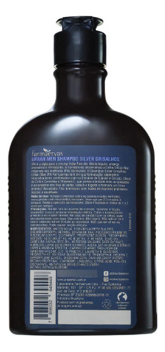 Farmaervas Urban Men Shampoo Silver Grisalhos 240ml 