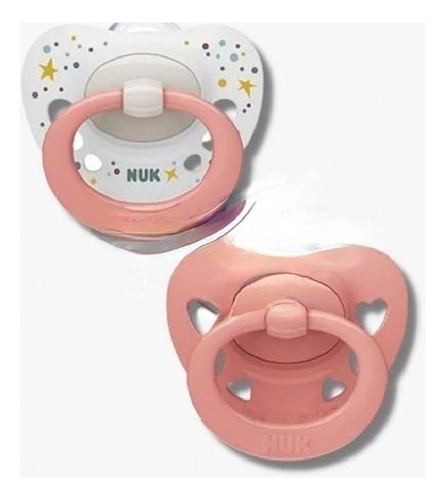 Set 2 Chupetes Nuk Signature Con Estuche 0 A 6 Meses