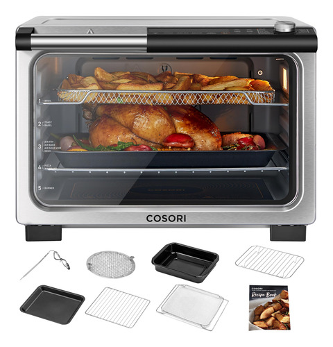 Horno Tostador De Cerámica 13 En 1 26 Cuartos Plata 7 Acceso