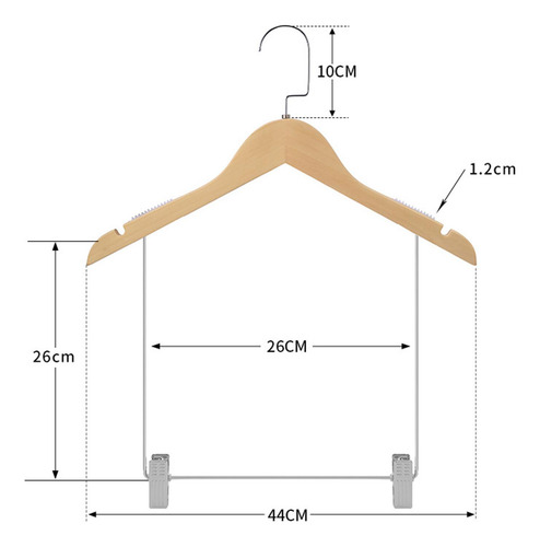 Perchas De Madera Para Trajes, Para Ropa De Hombre