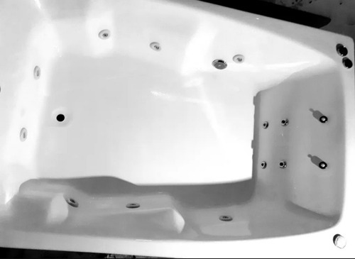 Imagen 4 de 10 de Bañera Hidromasaje Duo 160x120 Con 14 Jets Acrilico Premium