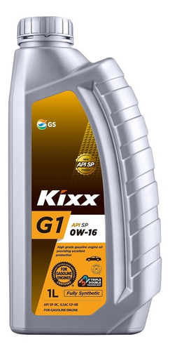  Aceite Sintético Kixx G1 Sp 0w-16, 1l/5pzas