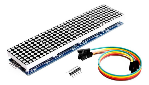 Kit 4 Matrices Led Rojo 8x8 Compatible Arduino Pic
