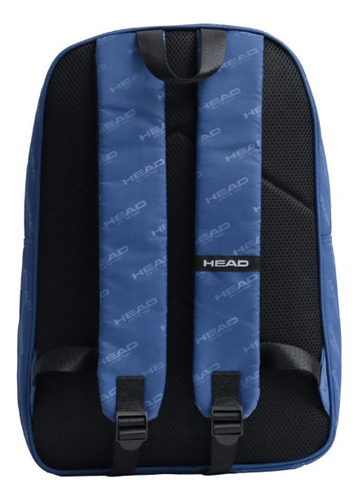 Mochila Head Escolar Deportiva Urbana 17 Pulgadas Color Azul Diseño De La Tela Liso
