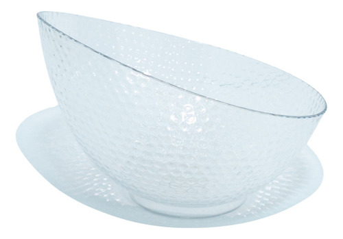 Bowl Transparente Plastico Deco Casa Fuente Irrompible Transparente