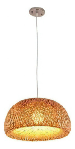 Lámpara Colgante Colgante Tipo Farol De Bambú De 30 Cm. Color Golden Japanese Style - Type A