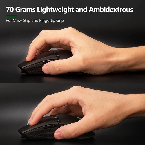 Mouse Gamer Sem Fio Recarregável 6 Botões Dpi 19000