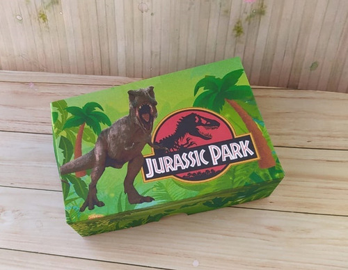 Imagem 2 de 3 de 30 Caixas Lembrança Para 6 Doces Dinossauros
