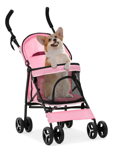 Carriola Para Mascotas Plegable 4 Ruedas Con Malla Transpira Color Color Del Chasis