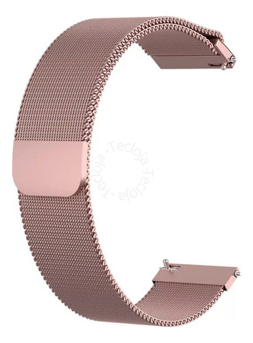 Watch Accessories Pulseira Para Galaxy Active 1 E 2 40mm Ou 44mm Aço Milanese Cor Rose