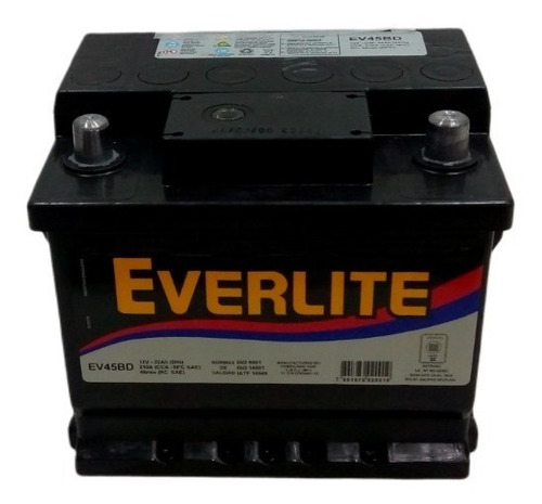 Batería Everlite 45amp/h (210 Amp) + Derecho