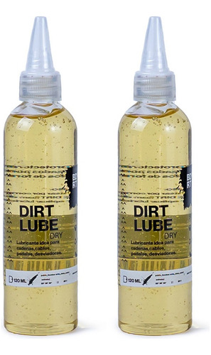 2 Lubricantes De Cadena Bdrt Dry Lube Bicicleta Moto 120ml