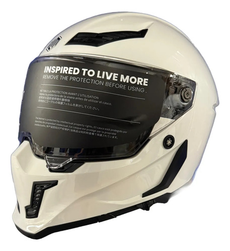 Casco Moto Integral Ilm Mf509 Pro Ece2206 Con Pinlock Blanco White L