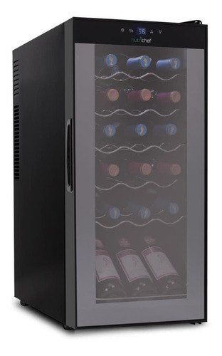 Refrigerador De Vino De 18 Botellas Nutrichef Pkcwc180