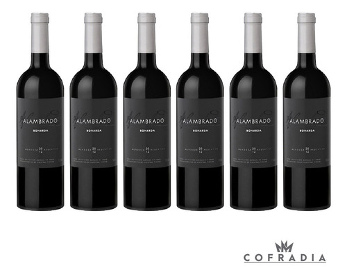 Imagen 1 de 2 de Vino Alambrado Bonarda Santa Julia 750ml Bebidas Caja X6 Bot
