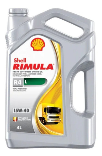 Aceite 15w40 Rimula R4 L Shell 4 Litros