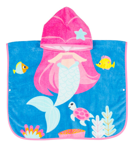 Toalha Poncho Sereia 100% Algodão 17065 - Buba