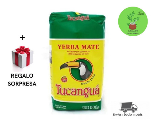 Yerba Mate Tucanguá Suave X 6u De 1 Kg + Regalo Sorpresa