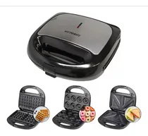 Comprar Sandwichera 3 En 1 Eléctrica Wafflera Tostadora 750w