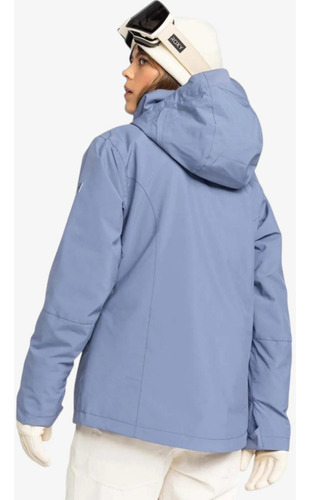 Campera Snow Roxy Jetty Solid Np Celeste Oscuro S