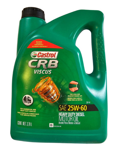 Aceite Multigrado Diesel 25w60 Viscus Castrol 3.78l