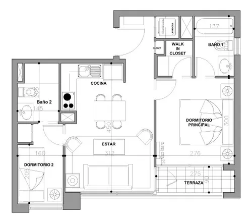 Arriendo Depto. 2d/2b + Est Y Bod - Santiago