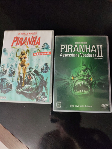 2 Dvds Piranha 1 E Piranha 2 Originais Separados De Colecion