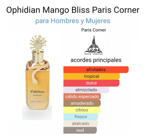 Perfume Ophidian Mango Bliss 100ml Paris Corner