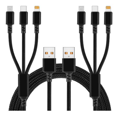 Cable Cargador Multiple 2 4 Pie Usb 3 1 Telefono Tipo